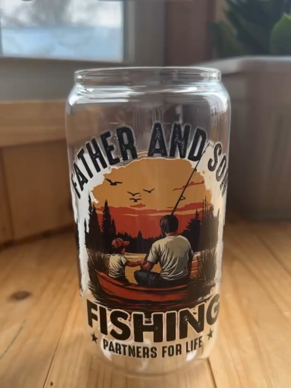 Custom made cup” father and son”